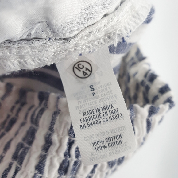 Aerie Strapless Tie Front Pinstripe Jumper - Picture 7 of 8